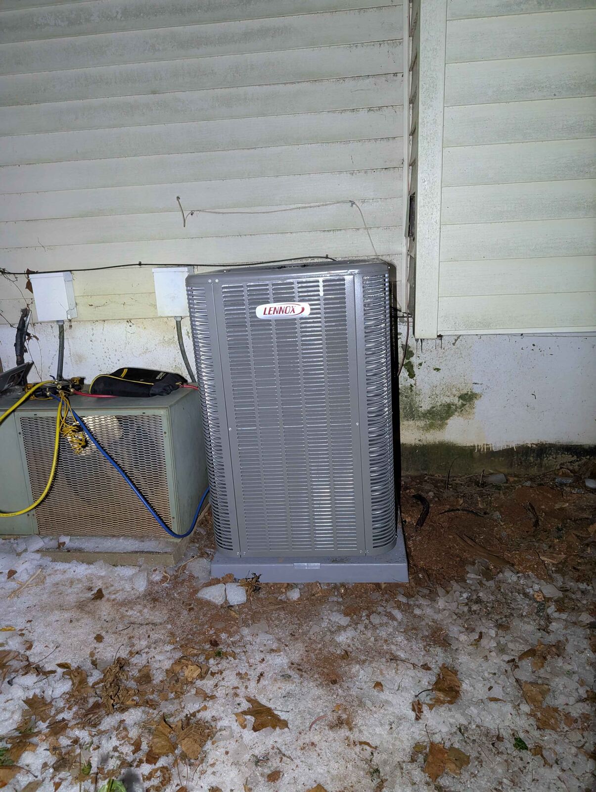 Chilly Willy Air condenser replacement, finished after dark